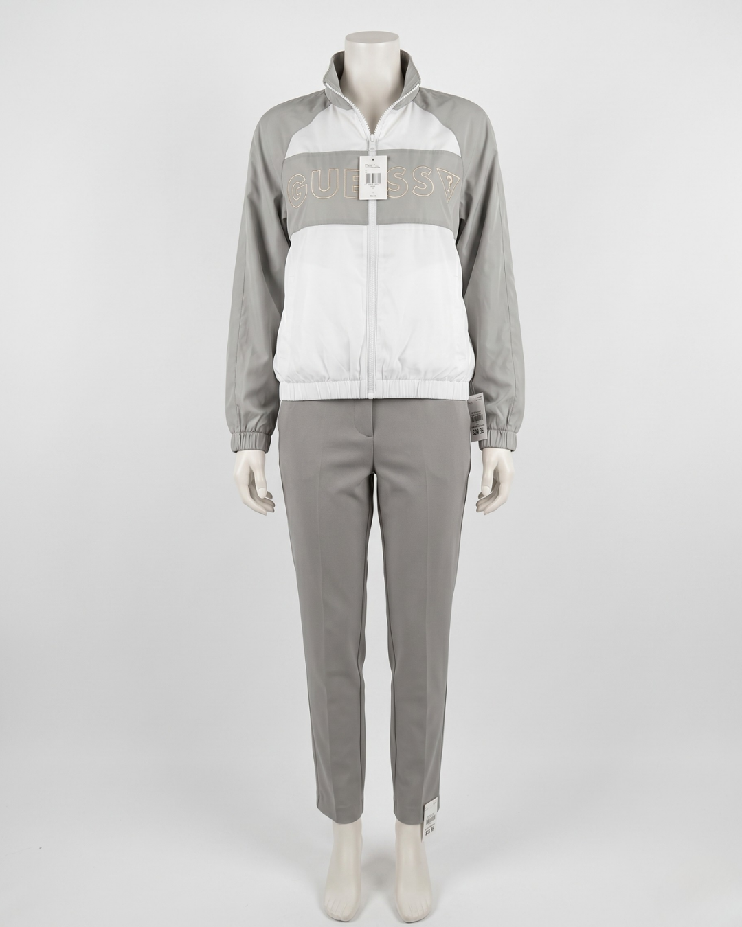 Jacket blanco con gris