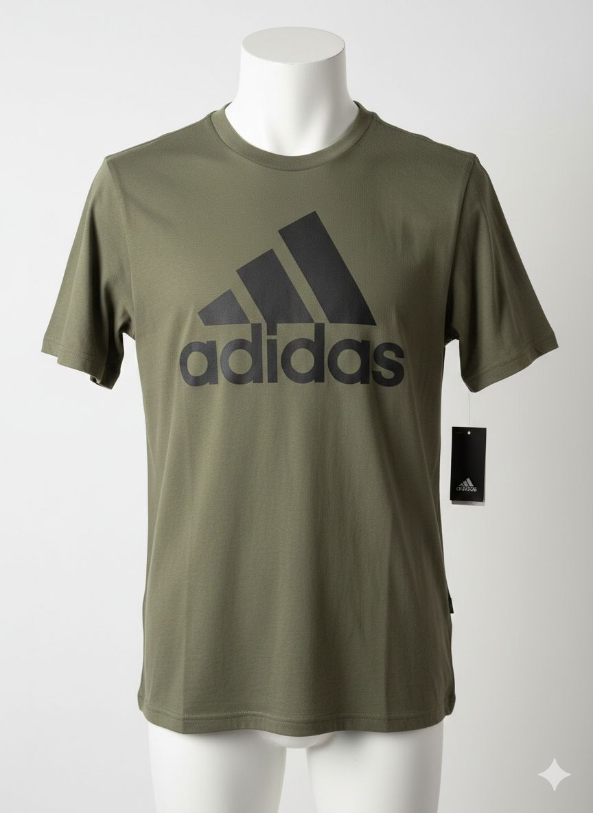 Camiseta Adidas Big Logo – Verde Oliva Training