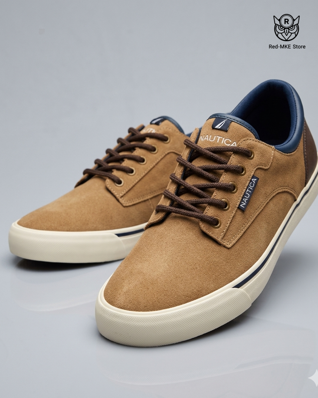 Zapato casual cafe y beige