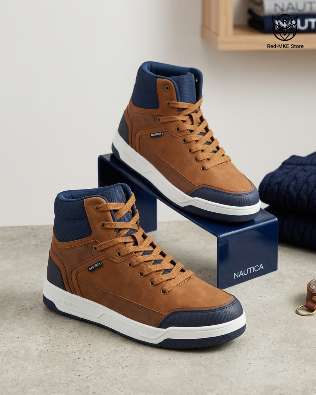 Botin Cafe con azul